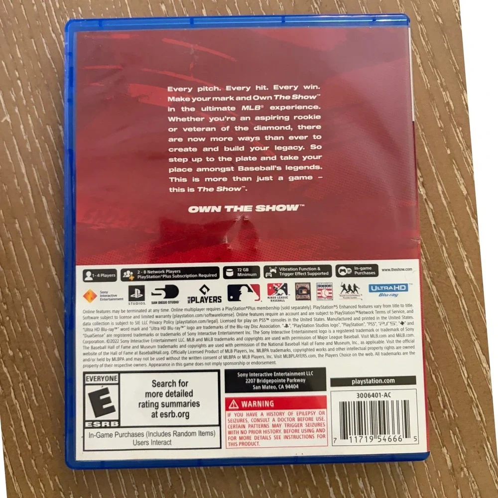 MLB The Show 22 Sony PlayStation 5 PS5 Shohei Ohtani Baseball Video Game Disc
